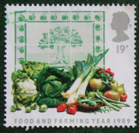 FOOD FARMING YEAR Meat Bread Cheese Mi 1194 1197 1989 Used Gebruikt Oblitere ENGLAND GRANDE-BRETAGNE GB GREAT BRITAIN - Used Stamps