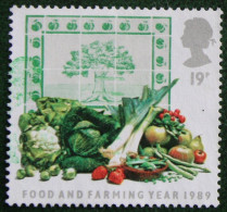 FOOD FARMING YEAR Meat Bread Cheese Mi 1194 1197 1989 Used Gebruikt Oblitere ENGLAND GRANDE-BRETAGNE GB GREAT BRITAIN - Used Stamps