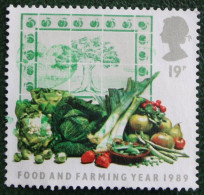 FOOD FARMING YEAR Meat Bread Cheese Mi 1194 1197 1989 Used Gebruikt Oblitere ENGLAND GRANDE-BRETAGNE GB GREAT BRITAIN - Used Stamps