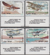 Israel 990-993 With Tab (complete Issue) Unmounted Mint / Never Hinged 1985 Aircraft - Unused Stamps (with Tabs)