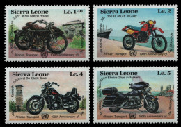 Sierra Leone 1985 - Mi-Nr. 831-834 ** - MNH - Motorräder / Motor Bikes - Sierra Leona (1961-...)