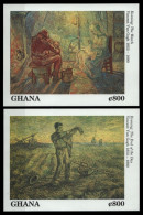 Ghana 1991 - Mi-Nr. Block 177-178 ** - MNH - Gemälde - Van Gogh - Ghana (1957-...)