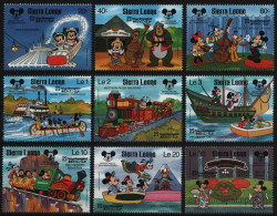 Sierra Leone 1987 - Mi-Nr. 1056-1064 ** - MNH - Walt Disney - Sierra Leona (1961-...)