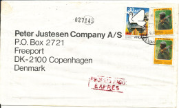 Angola Cover Sent Express To Denmark 22-9-1986 Topic Stamps (sent From The Embassy Of Bulgaria Luanda) - Angola