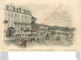 14.  TROUVILLE Sur MER .  La Place De La Cahotte Et Le Quai Vallée . - Trouville