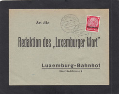 BRIEF AUS FELS AN DIE REDAKTION DES LUXEMBURGER WORT IN LUXEMBURG,1941. - 1940-1944 Occupazione Tedesca