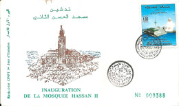 Maroc 1er Jour FDC YT 1146 Inauguration Mosquée Hassan II , Agadir 30/08/93 - Marokko (1956-...)