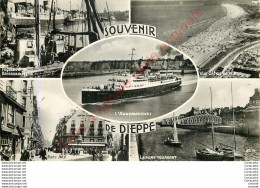 76.  SOUVENIR De DIEPPE .  CP Multivues . - Dieppe