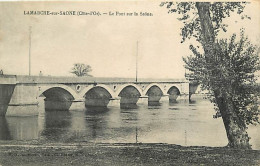 21 - Lamarche Sur Saone - Le Pont Sur La Saône - CPA - Oblitération Ronde De 1932 - Voir Scans Recto-Verso - Autres & Non Classés