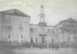 Reproduction CPA - 30 Vallabrègues - 9 - L'hôtel De Ville Et Les écoles Au Début Du Siècle - CPM - Voir Scans Recto-Vers - Autres & Non Classés