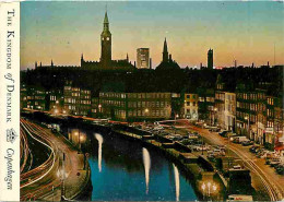 Danemark - Copenhague - Old Strand By Night - A Little Piece Of The Old Copenhagen - Vue Aérienne - Automobiles - CPM -  - Dinamarca