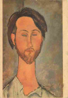 Art - Peinture - Amedeo Modigliani - Portrait De Zborowski - CPM - Voir Scans Recto-Verso - Pintura & Cuadros