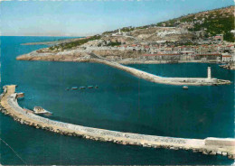 34 - Sète - Vue Aérienne Sur Le Port - Carte Dentelée - CPSM Grand Format - Etat Pli Visvible - Voir Scans Recto-Verso - Sete (Cette)