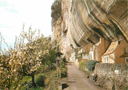 24 - Les Eyzies - Maisons Troglodytes Sur Le Chemin De La Grotte Du Grand Roc - CPM - Voir Scans Recto-Verso - Les Eyzies