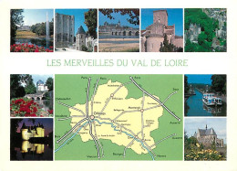 45 - Loiret - Val De Loire - Multivues - Carte Géographique - CPM - Voir Scans Recto-Verso - Autres & Non Classés