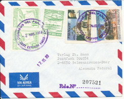 Paraguay Registered Air Mail Cover Sent To Germany 2-5-1989 With More Topic Stamps - Paraguay