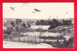 F-49-Angers-39P45 Vue Générale Du Jardin Des Plantes, Passage D'aéroplanes Filant Sur Saumur, Verso Cachet Militaire Cpa - Angers