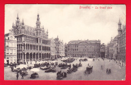 E-Belgique-146P45 BRUXELLES, La Grand'place, Jour De Marché, Cpa BE - Squares