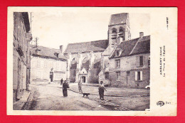 F-02-Amblemy-01P154 La Place De L'église, Animation, Cpa  - Sonstige & Ohne Zuordnung