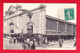 F-93-Saint Denis-25P154  Le Marché, Grosse Animation, Cpa BE - Saint Denis