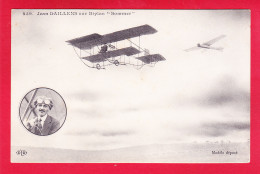 Aviation-302A35  JEAN DAILLENS Sur Biplan ""SOMMER"", Cpa BE - ....-1914: Précurseurs