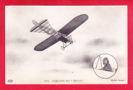 Aviation-307A35  LEBLANC Sur ""BLERIOT"", En Médaillon Petite Image De L'aviateur, Cpa BE - ....-1914: Précurseurs