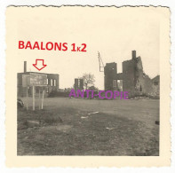 WW2 PHOTO ORIGINALE ALLEMANDE Destructions Secteur BAALONS P. Charleville Mézières 08 ARDENNES - 1939-45