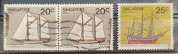 SINGAPORE Singapur - 1981 - Schiffe, Ships - 3 Stamps - Used - Schiffe