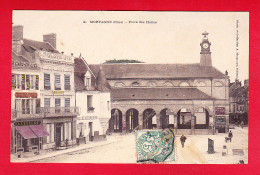 F-61-Mortagne-01P210  Place Des Halles, Commerces, Cpa BE - Mortagne Au Perche