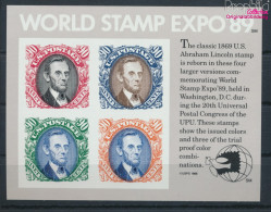 USA Block21 (kompl.Ausg.) Postfrisch 1989 Briefmarkenausstellung - Lincoln (10348698 - Ungebraucht