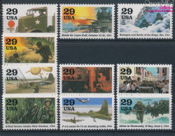 USA 2460-2469 (kompl.Ausg.) Postfrisch 1994 Zweiter Weltkrieg (10348675 - Unused Stamps