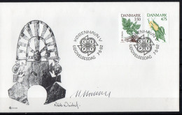 Martin Mörck. Denmark 1992. CEPT. Michel 1025 - 1026 FDC. Signed. - FDC