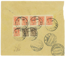 P2912 - RUSSIA , 700 RUBEL LETTER REGISTERED FROM MARIUPOL 1923 TO ITALY - Lettres & Documents