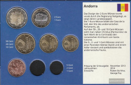 Andorra 2014 Stgl./unzirkuliert Kurzsatz: 5 CENT Until 2 Euro 2014 Kursmünzen-set - Andorra