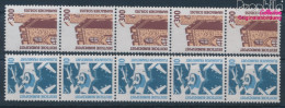 BRD 1347A R I-1348A R I Fünferstreifen Mit Zählnummer (kompl.Ausg.) Postfrisch 1988 Sehenswürdigkeiten (10343253 - Unused Stamps
