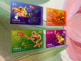 Hong Kong Stamp 2012 Dragon Set Of 4 Values MNH - Nouvel An