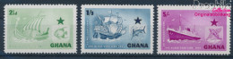 Ghana 17-19 (kompl.Ausg.) Postfrisch 1957 Schiffe (10351019 - Ghana (1957-...)