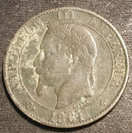 FRANCE - 5 CENTIMES 1861 BB - Napoléon III - Tête Laurée - Gad 155 - KM 797.2 - 5 Centimes