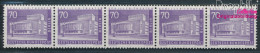 Berlin (West) 152R Fünferstreifen Postfrisch 1956 Stadtbilder (10347702 - Unused Stamps