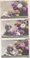 Serie Complete 5 Cpa - Enfant - Petite Fille - Fleur Dalhia - Edi Stebbing  N°837 - Scenes & Landscapes