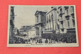 Agrigento Porto Empedocle Via Roma 1940 + Timbro Raro Censura R. Marina Ed. Catalano - Agrigento