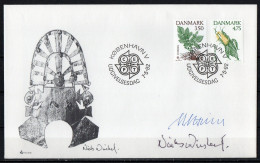 Martin Mörck. Denmark 1992. CEPT. Michel 1025 - 1026 FDC. Signed. - FDC