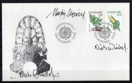 Martin Mörck. Denmark 1992. CEPT. Michel 1025 - 1026 FDC. Signed. - FDC