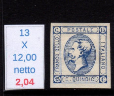 Effige Vittorio Emanuele II - Mint/hinged