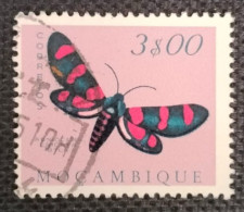 MOZPO0400UA - Mozambique Butterflies - 3$00 Used Stamp - Mozambique - 1953 - Mosambik