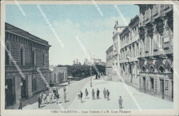Cp15 Cartolina Vibo Valentia Corso Umberto I E R.liceo Filangieri Calabria - Vibo Valentia