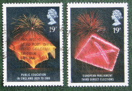 ANNIVERSARIES Telephone EUROPA CEPT (Mi 1198-1199) 1989 Used Gebruikt Oblitere ENGLAND GRANDE-BRETAGNE GB GREAT BRITAIN - Used Stamps