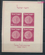 Israel Block1 (kompl.Ausg.) Postfrisch 1949 Briefmarkenausstellung (10348773 - Unused Stamps (without Tabs)