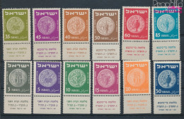 Israel 42-53 Mit Tab (kompl.Ausg.) Postfrisch 1950 Alte Münzen (10348776 - Nuovi (con Tab)