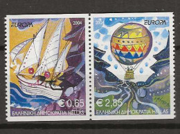 2004 MNH Greece Mi 2224-25-C Europa From Booklet Postfris** - Nuovi